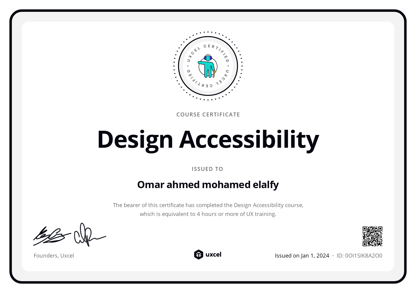 Omar Ahmed mohamed elalfy's certificate